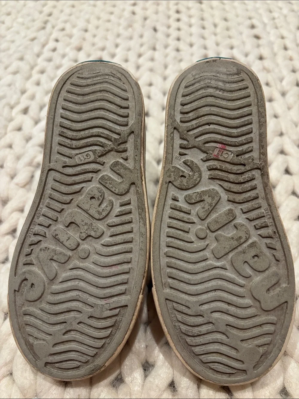 Native Shoes Kids Glitter Silver Slip-On Water Shoes